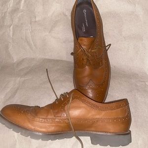 Rockport Mens Dress Shoes Wingtip AdiPrene by Adidas Brown Size 13